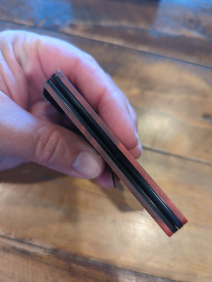 Wood & White Resin Wallet