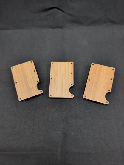Bamboo Wood Minimalist Wallet